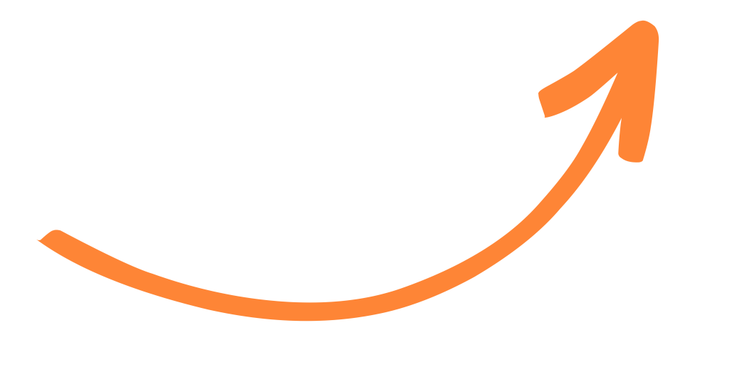 Orange arrow pointing upwards