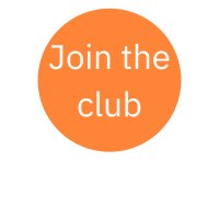 Orange bubble with the words join the club in the center