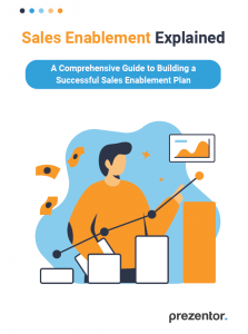 Screenshot of cover of the sales enablement guide